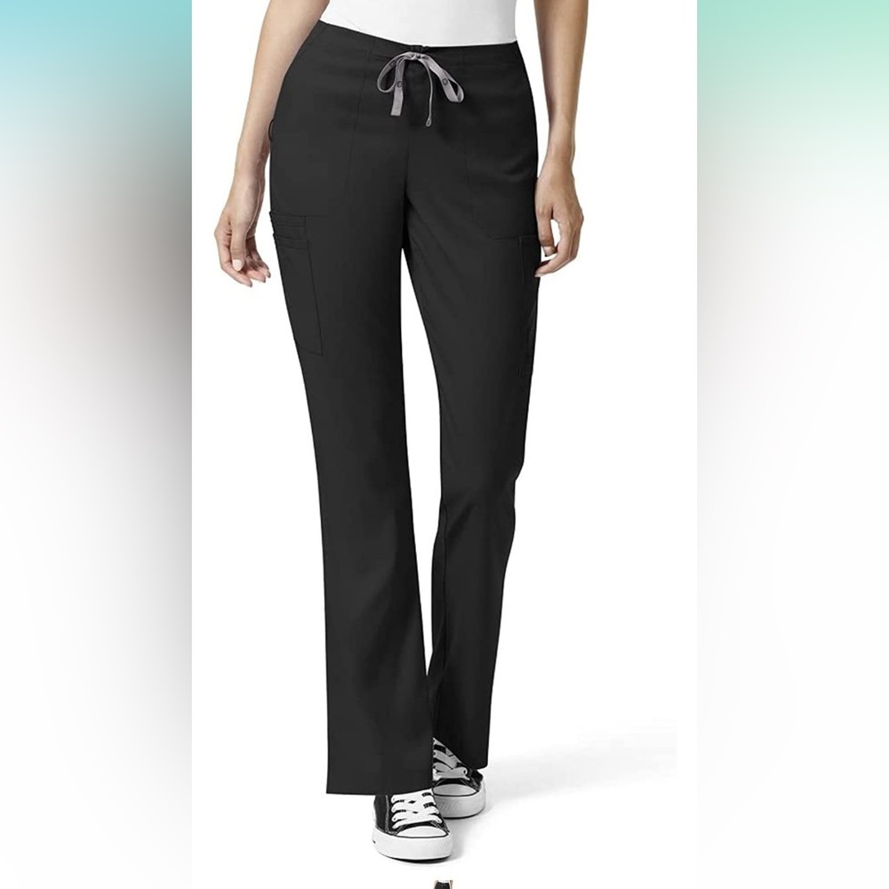 WonderWink Pro XL black scrub moderate flare cargo pants X-large